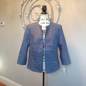 Roz & Ali denim blazer/jacket NWT